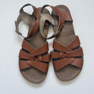 Salt Water Sandals by Hoy - Brown Leather Sandals
